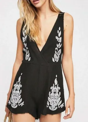 RARE - FREE PEOPLE - NW(partial)T Songbird Romper XS thumbnail 1