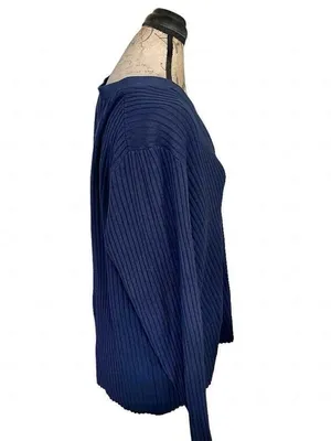 Lane Bryant Ribbed V-neck button-front Cardigan Sweater Long Sleeve Sz 14/16 1X thumbnail 4