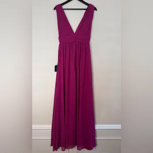 Lulus Formal Evening Gown Dress, Pink Size Small thumbnail 3