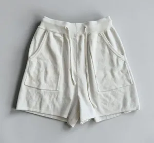 KNIT White High Waist Stretch Shorts Size Small thumbnail 1