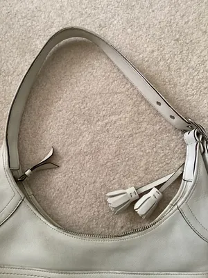 Coach White Hamilton Tassel Hobo Vintage thumbnail 3