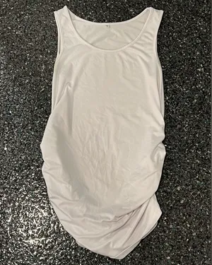 Women’s White Medium Tank Top Maternity Shirt thumbnail 1