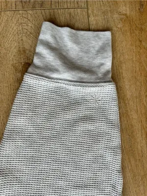 Athleta women’s Cream Waffle-Knit Joggers thumbnail 4