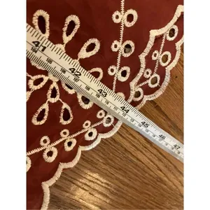 BB Dakota Steve Madden rust eyelet midi dress m thumbnail 9