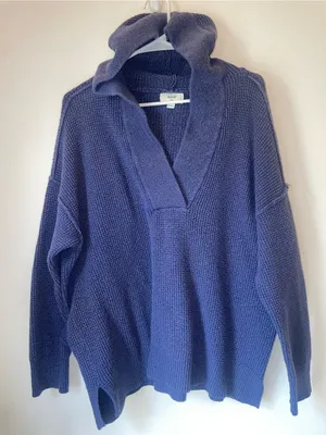 Aerie CozyUp Waffle Sweater Hoodie thumbnail 1