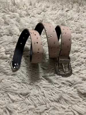Vintage Belt Women’s Crocodile Embossed Western Beige Belt One Size thumbnail 9