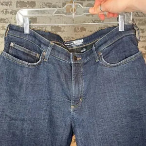 Carhartt | women fleeced lined denim jeans relaxed fit thumbnail 2