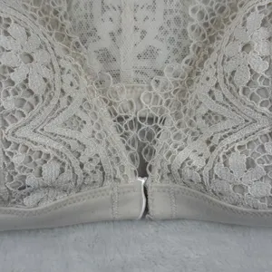 Victorias Secret Body by Victoria Lace Racerback Bralette Front Clasp Cream‎ M thumbnail 2