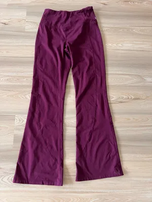 Z By Zella Cozy Perform Flare High Waist Pants Purple Nectar thumbnail 5