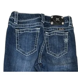 Miss Me Mid Rise Boyfriend Capri Dark Wash‎ Blue Jeans 25 Western Casual thumbnail 11