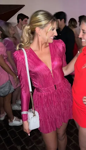 Sabina Musayev Revolve Pink Ruffle Dress thumbnail 1