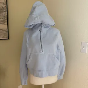 LULULEMON‎ Scuba Oversized Half-Zip Hoodie Blissful Blue Size XS/S thumbnail 2