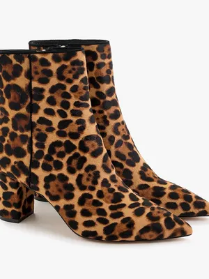 J. Crew Sadie Leopard Booties Size 7 thumbnail 2