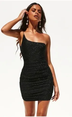 Hello Molly Black Sparkly Dress thumbnail 1