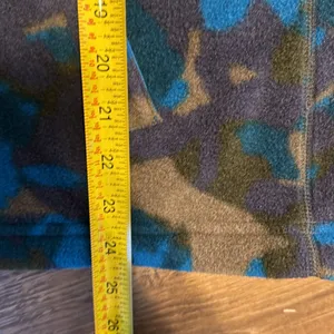 L.L. Bean blue mountain classic camo fleece quarter zip sweater size medium reg thumbnail 8