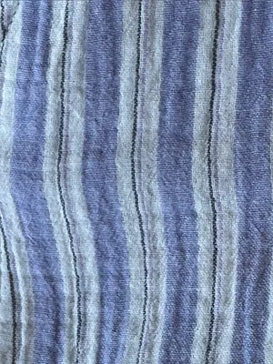 New Universal Thread Blue & White Striped Long Sleeve V-Neck Tiered Maxi Dress S thumbnail 12