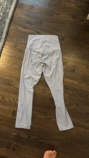 Light Blue Lululemon Align Leggings Crop thumbnail 3
