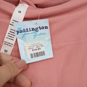 Paddington Station Pink High Rise Leggings Womens Medium Side Pockets Activewear thumbnail 4