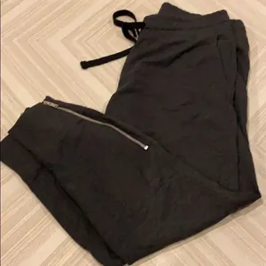 Gap Dark Grey Bottom Zipper Drawstring Joggers thumbnail 1