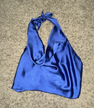 Silk Halter Top thumbnail 1