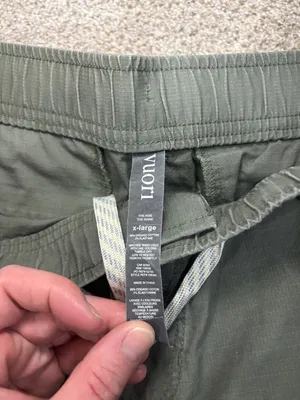 Vuori Ripstop Short Army Green Pockets Drawstring Cotton Hiking Outdoor Climb XL thumbnail 13