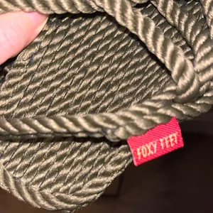 Foxy Feet women’s strappy green rope slingback flat sandals new size 10 thumbnail 5