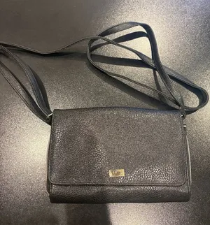 Black and Gold Purse Pocketbook Shoulder Bag w/ Straps thumbnail 1