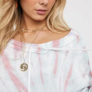 Free People We The Free “Best Catch” Tie Dye Pullover – Cozy Indie Loungecore M thumbnail 3