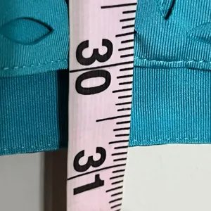 Reebok Womens Teal‎ Blue Halter Athletic Dress Built in Bra Laser Cut Eyelet S thumbnail 7