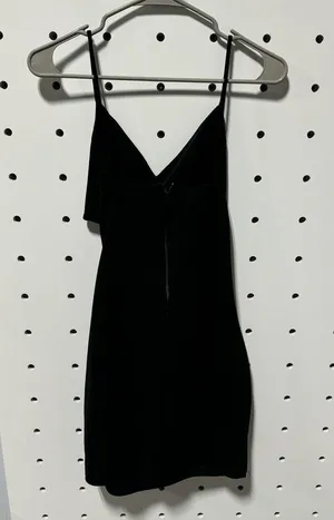 Black Cut Out Strappy Mini Dress Size L thumbnail 3