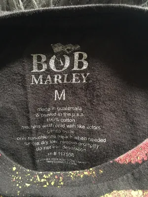 Bob Marley Woman’s T Shirt M Black Size M thumbnail 2