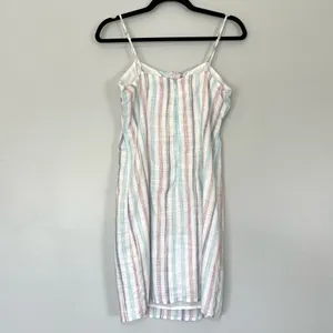Cupcakes & Cashmere x Revolve Soleil Striped Mini Dress in Optic White Size 4 thumbnail 6