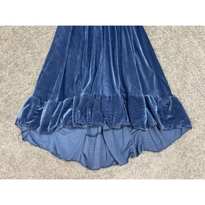 Velvet Renaissance Corset Midi Dress Bell Sleeve Cottagecore Fairy Goth Sz S/M thumbnail 3