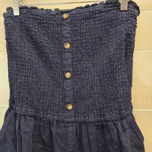 {LT} Abercrombie & Fitch Navy Strapless Pant Romper thumbnail 5