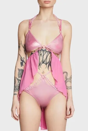 Dolls Kill Pink Top thumbnail 1