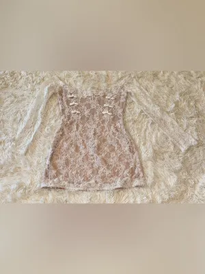 NEW SAU LEE Rachael Off the Shoulder Lace white Minidress Sz 10 thumbnail 5