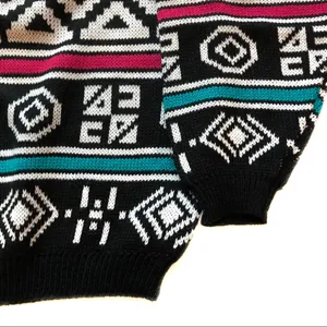Parrinello Sweater Geometric Pattern Vintage Size L thumbnail 4