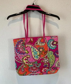 Vera Bradley Multicolor Paisley Print Tote Bag thumbnail 5