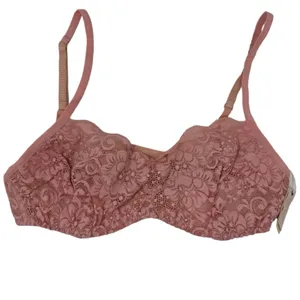 We Are HAH Hook Up Balconette Bra Size‎ DD Band 32-40 Lace Dusty Rose Underwire thumbnail 3