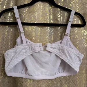 Aerie Pastel Lilac Purple Lace Bandeau O Ring Back Bralette XL thumbnail 2