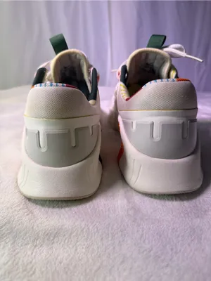 Nike Kids' White Multicolor Free-Style Athletic Shoes thumbnail 7