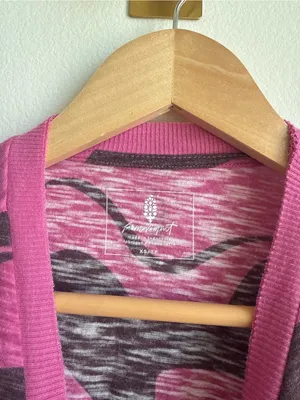 Free People FP Movement Printed Love Tank Magenta Wave Runner XS thumbnail 5