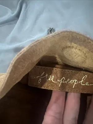 Suede Crossbody Bag in Tan Free People thumbnail 6