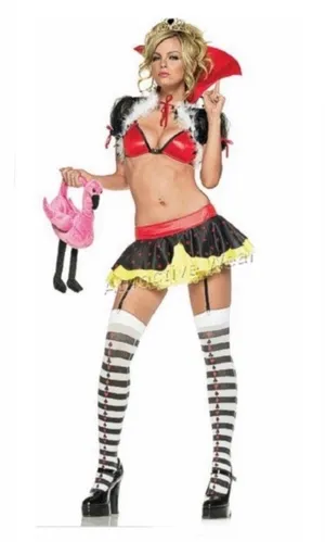 Leg Avenue Discontinued Queen Of Hearts Costume thumbnail 1