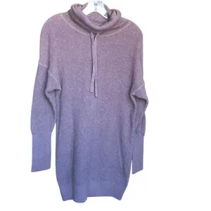 Prana Milani Merino wool Organic Cotton Blend Brown Sweater Dress Sm #776 thumbnail 4