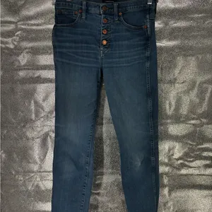 J. Crew Raw Hem Button Fly Cropped Vintage Straight Jeans thumbnail 9