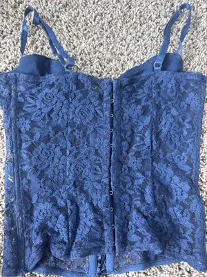 White Fox Boutique Going Out Top Navy Blue thumbnail 4