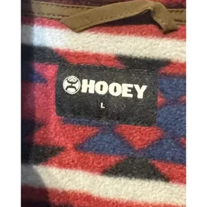 Hooey Women's Sweater Aztec Print Full Zip Ride-Tight Elastic Cuffs Brown‎ Large thumbnail 5