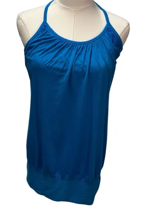 Lululemon No Limits Tank Womens 6 Paisley Cornflower W1575S Active‎ Sport thumbnail 1
