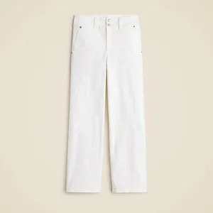 NWT!! J. CREW Slim Wide Jeans Stacked Buttons Solid White Size 29 Petite‎ 29P thumbnail 11